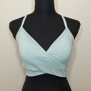 Alphalete Light Blue Wrap Bra